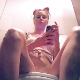 A slender girl sits on a toilet and strains to take a shit. Multiple, small hard plops are heard. Presented in 720P HD. 134MB, MP4 file. About 11 minutes.